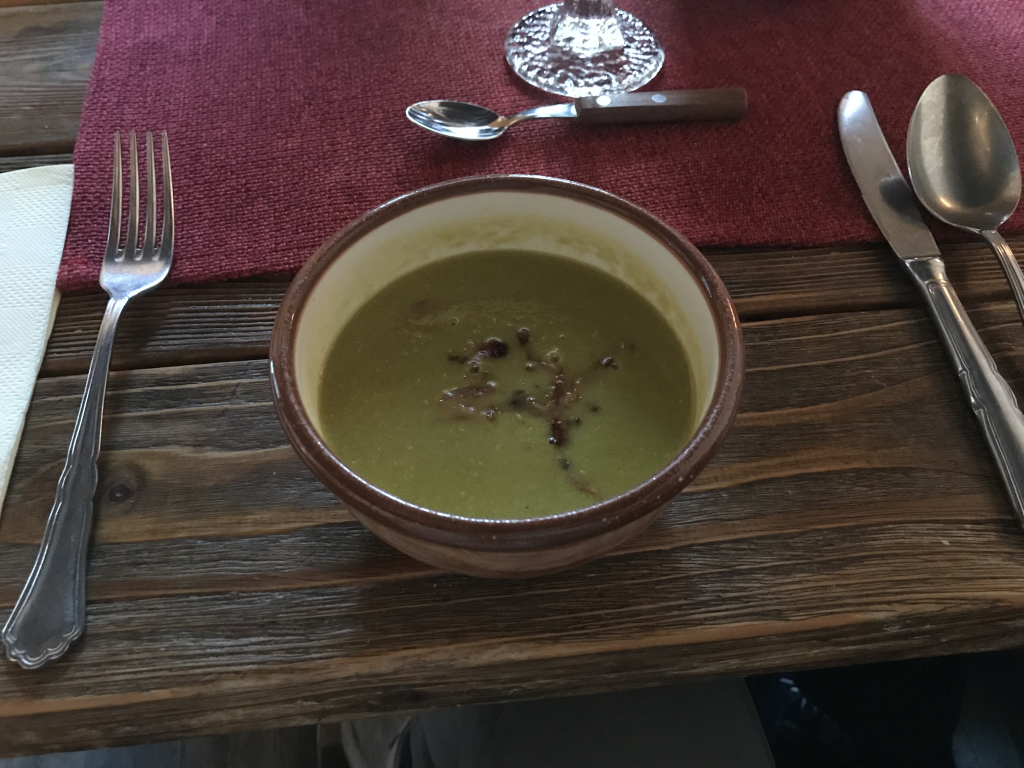 グリーンのスープと...