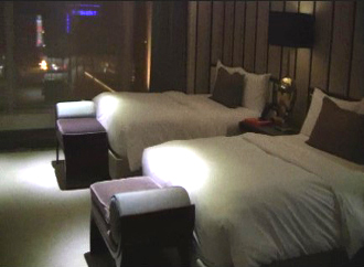 MGMマカオの部屋　ベッド